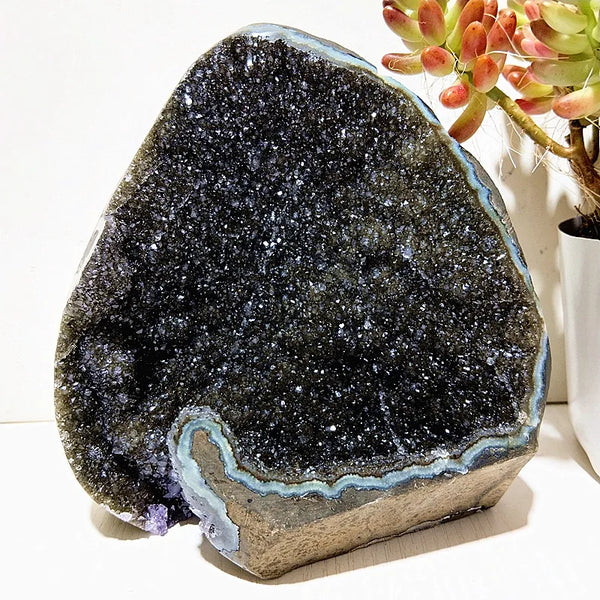 Purple Amethyst Geode Cluster-ToShay.org