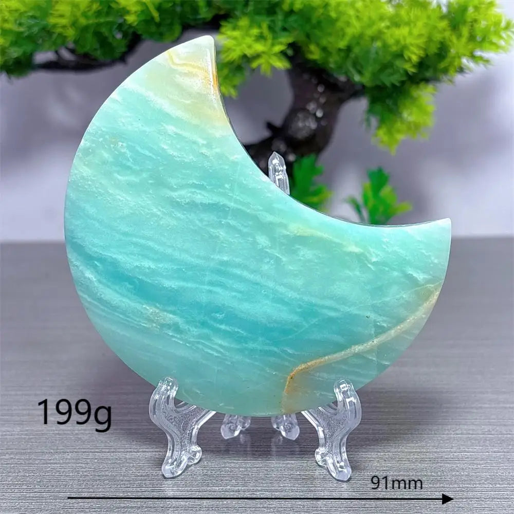 Blue Calcite Moon-ToShay.org
