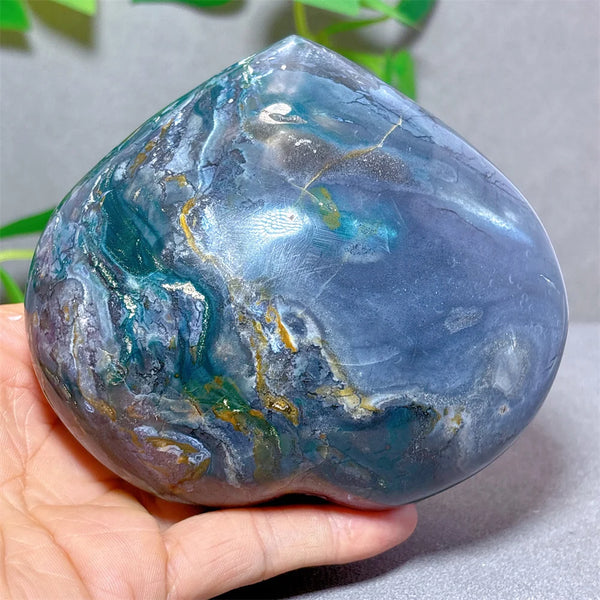 Blue Ocean Jasper Heart-ToShay.org