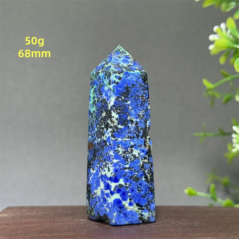 Blue Azurite Wand-ToShay.org