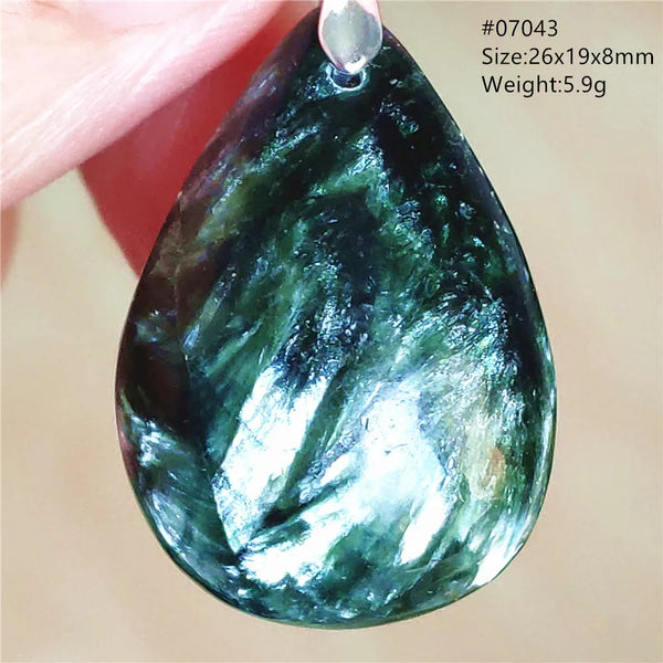 Green Seraphinite Pendant-ToShay.org