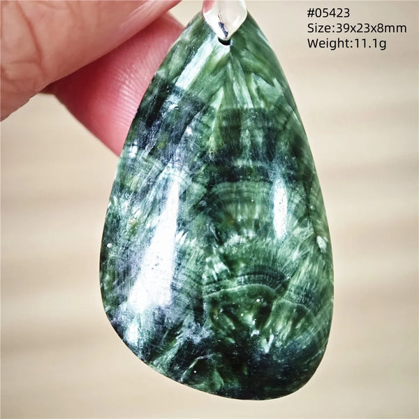Green Seraphinite Pendant-ToShay.org