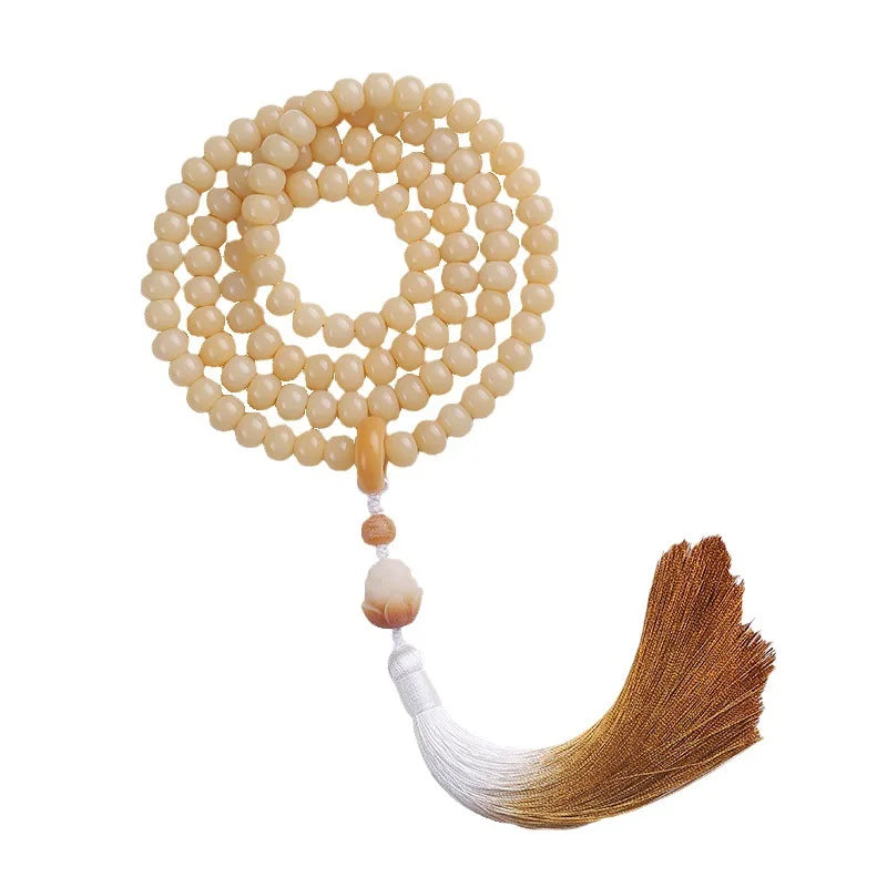 Yellow Bodhi Root Beads-ToShay.org