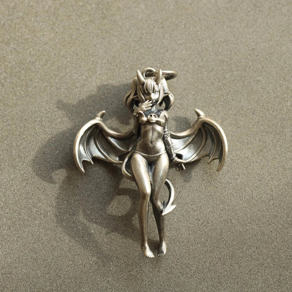 Silver Demon Pendant-ToShay.org
