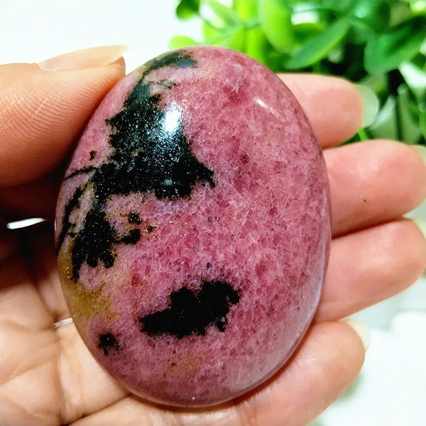 Pink Rosestone Palm Stone-ToShay.org