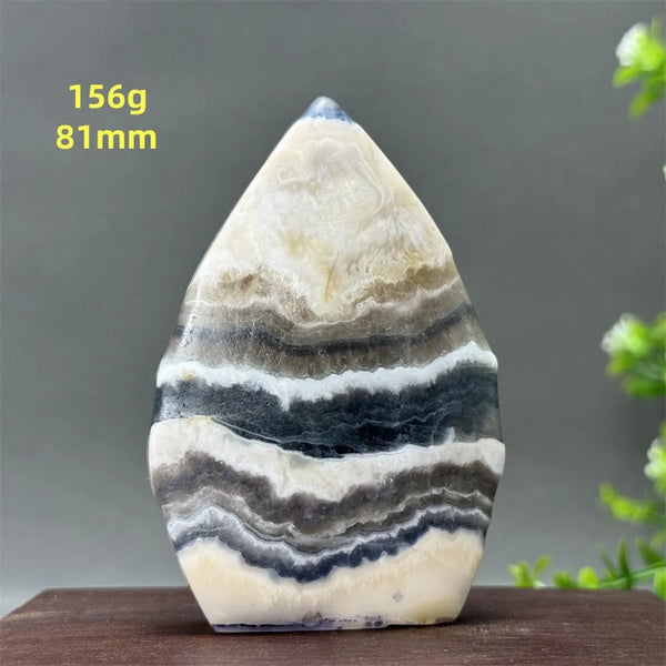 White Fluorite Agate Flame-ToShay.org