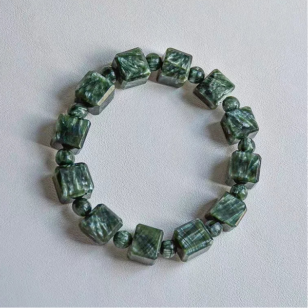Green Seraphinite Bracelet-ToShay.org