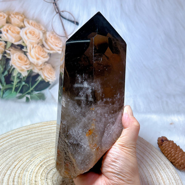 Smokey Rainbow Quartz Tower-ToShay.org