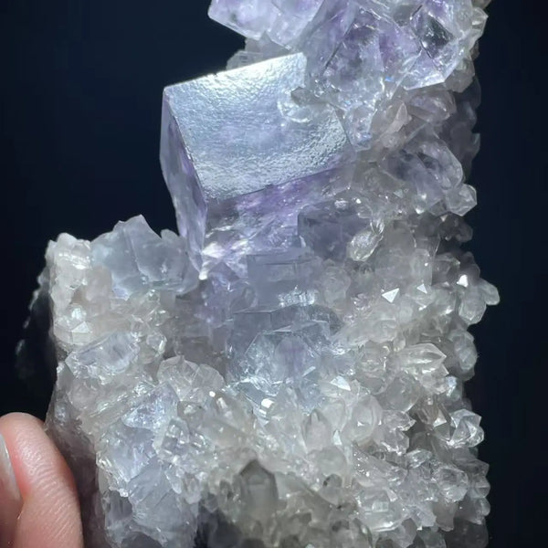 Purple Phantom Fluorite Crystal-ToShay.org