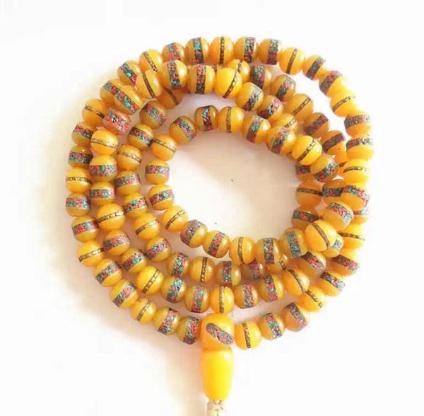 Yellow Beeswax Amber Beads-ToShay.org