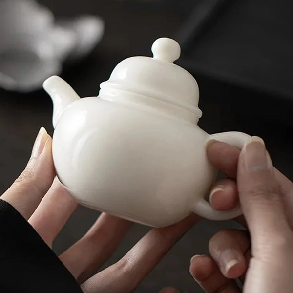 White Porcelain Teapots-ToShay.org