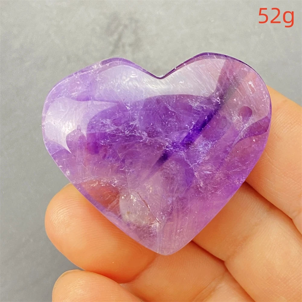 Purple Amethyst Hearts-ToShay.org