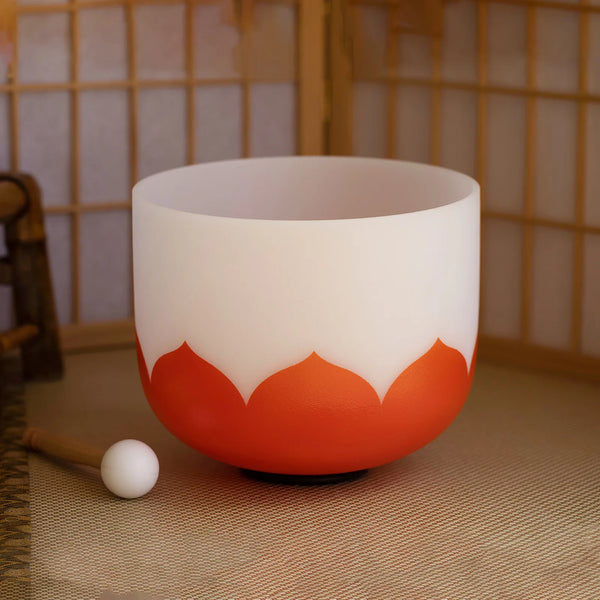 Lotus Frosted Crystal Bowl-ToShay.org