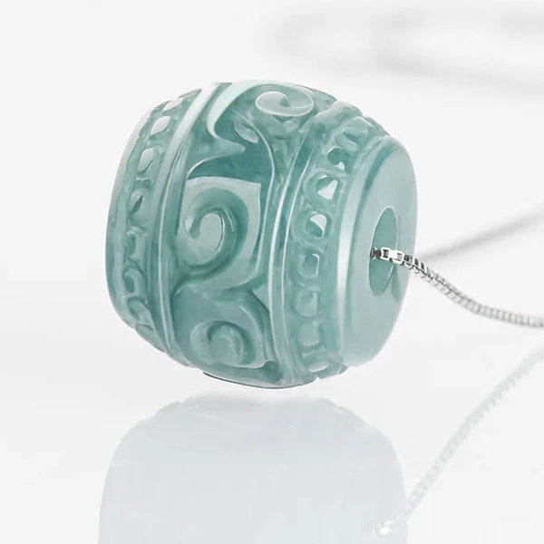 Blue Jadeite LuLuTong Pendant-ToShay.org