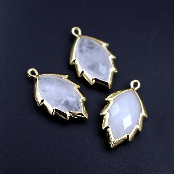 Mixed Crystal Leaf Charms-ToShay.org