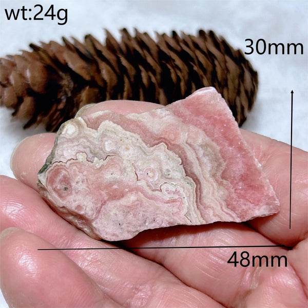 Pink Rhodochrosite Slice-ToShay.org
