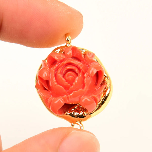 Orange Red Coral Flower-ToShay.org