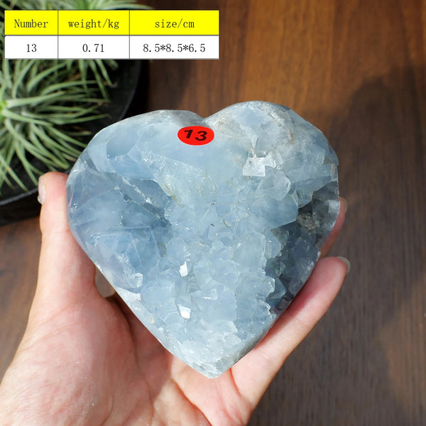 Blue Celestite Cluster Geode-ToShay.org