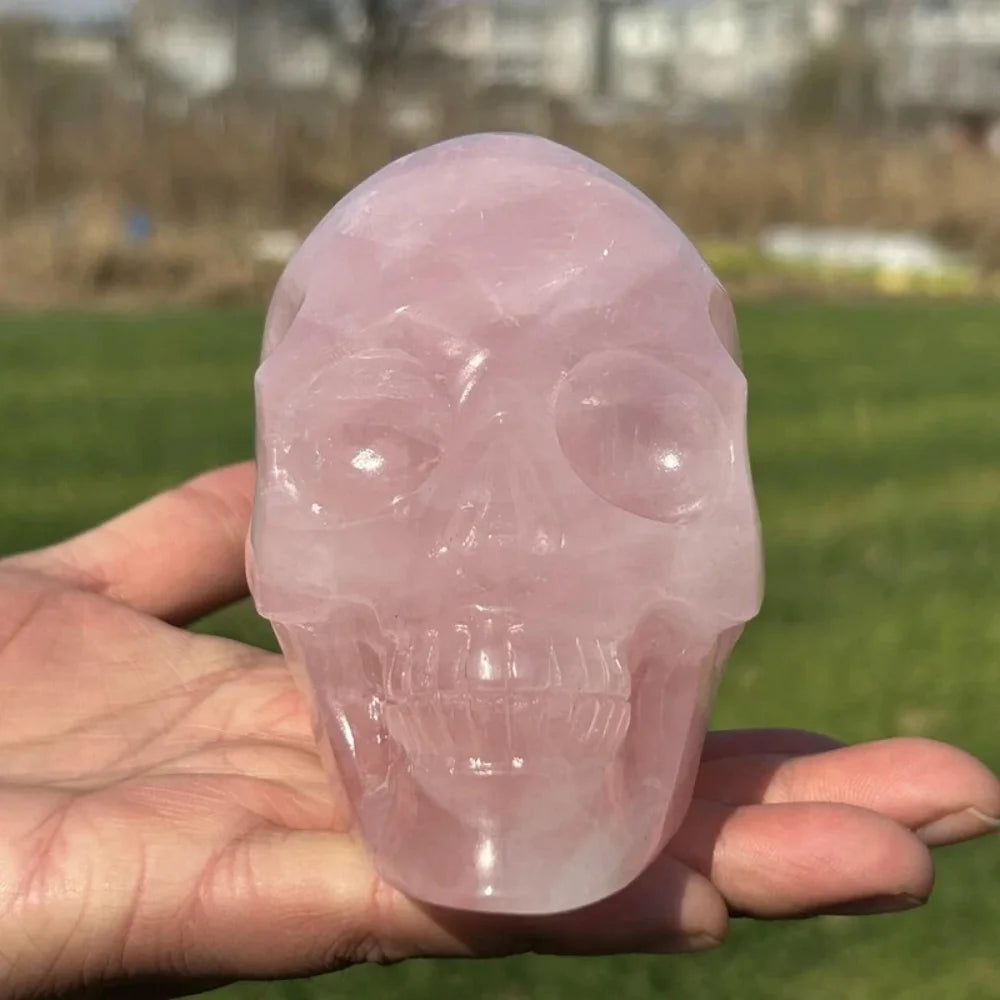 Pink Rose Quartz Skull-ToShay.org