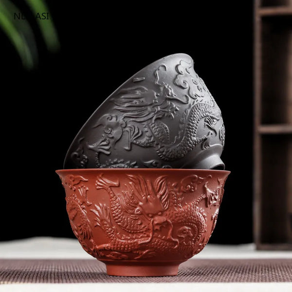 Dragon Clay Tea Cup-ToShay.org