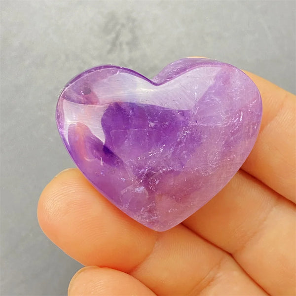 Purple Amethyst Hearts-ToShay.org