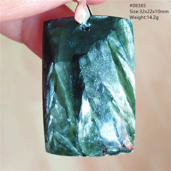 Green Seraphinite Pendant-ToShay.org