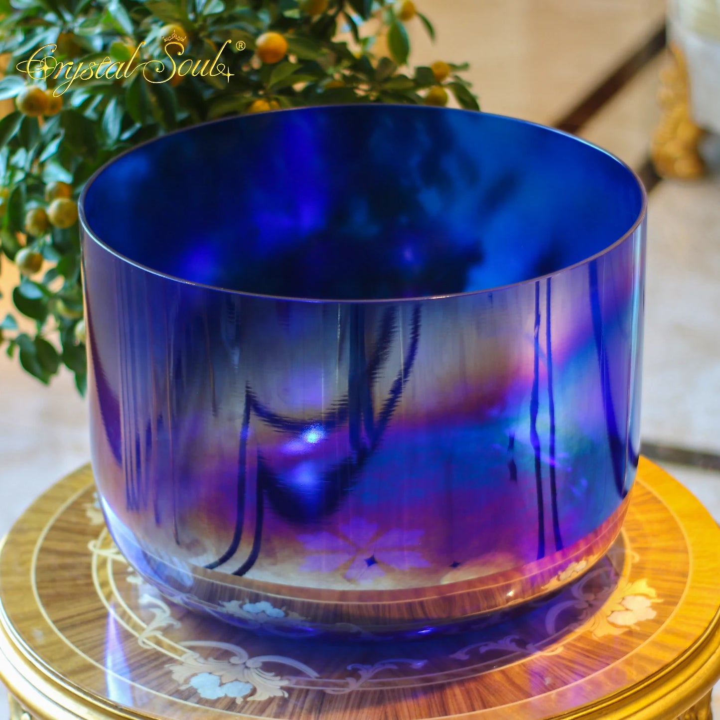 Purple Cosmic Crystal Singing Bowl-ToShay.org