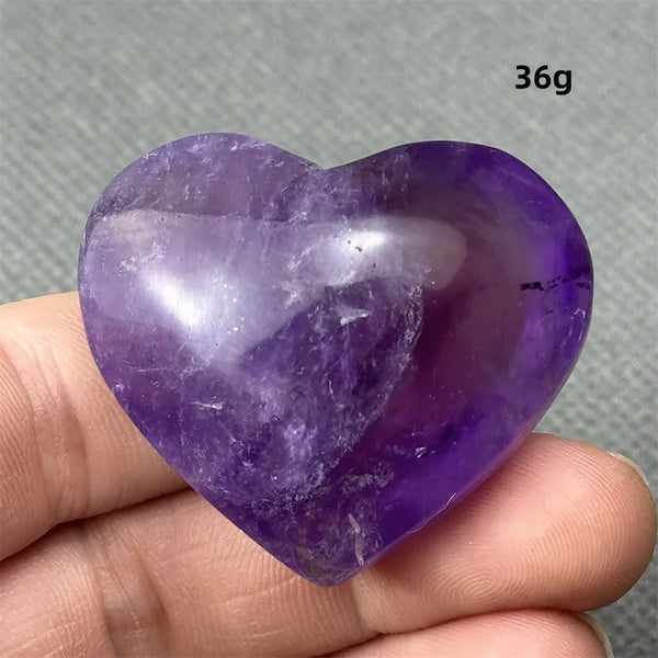 Purple Amethyst Heart-ToShay.org