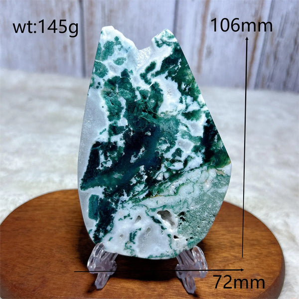 Green Moss Agate Slice-ToShay.org