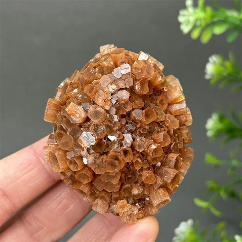 Orange Aragonite Crystal Cluster-ToShay.org