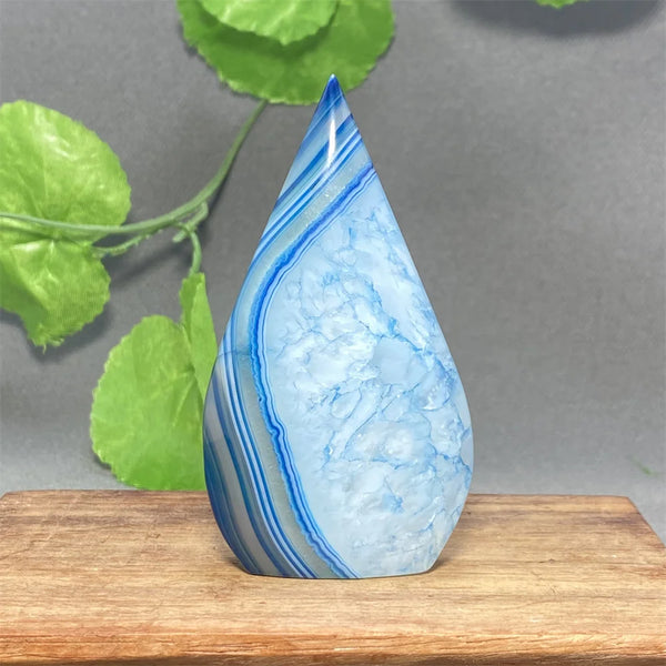 Blue Striped Agate Torch-ToShay.org