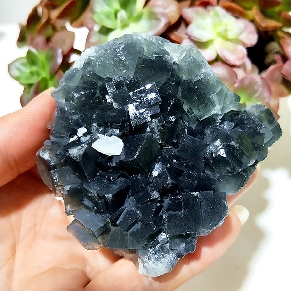 Blue Fluorite Crystal-ToShay.org
