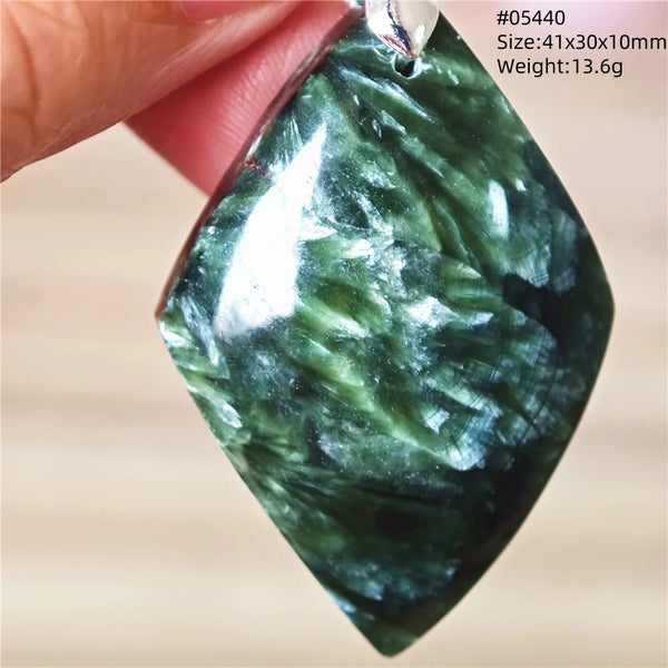 Green Seraphinite Pendant-ToShay.org