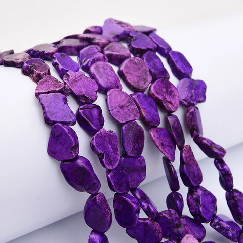 Purple Turquoise Slice Beads-ToShay.org