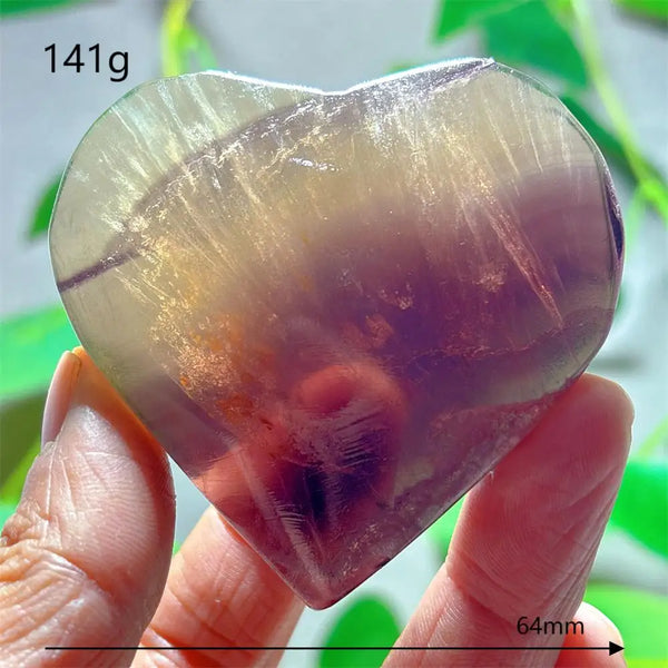 Rainbow Fluorite Heart-ToShay.org
