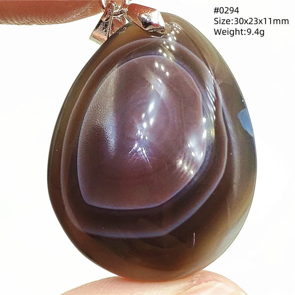 Grey Brown Agate Pendant-ToShay.org