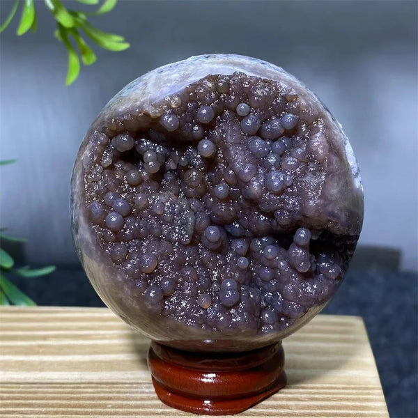 Purple Grape Agate Ball-ToShay.org