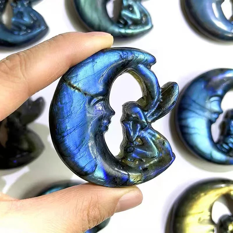 Blue Labradorite Moon Fairy-ToShay.org