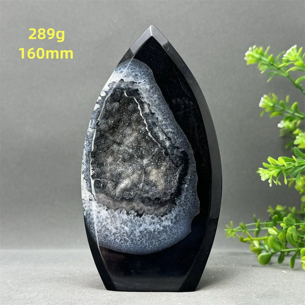 Black Onyx Geode Torch-ToShay.org