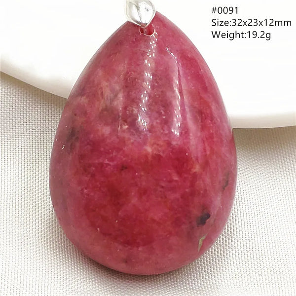 Red Rhodonite Pendant-ToShay.org