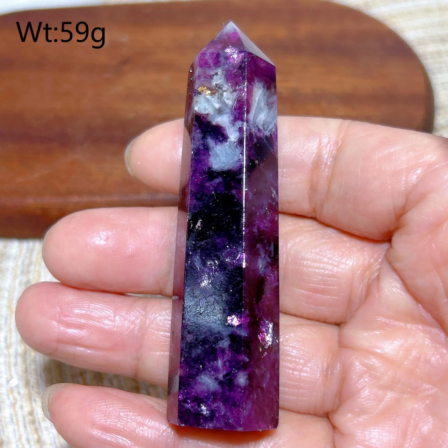 Purple Lepidolite Point-ToShay.org