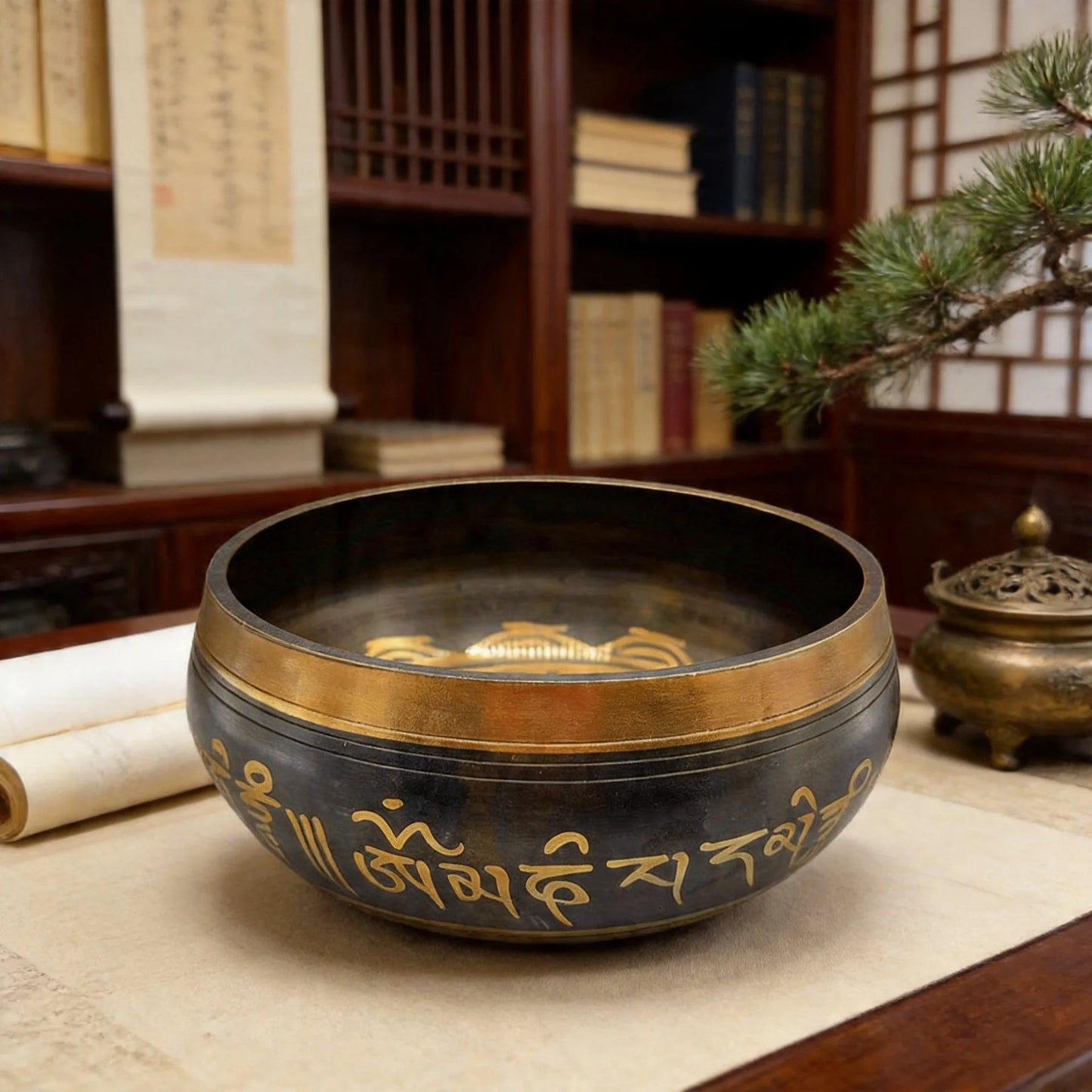 Tibetan Sanskrit Singing Bowl-ToShay.org