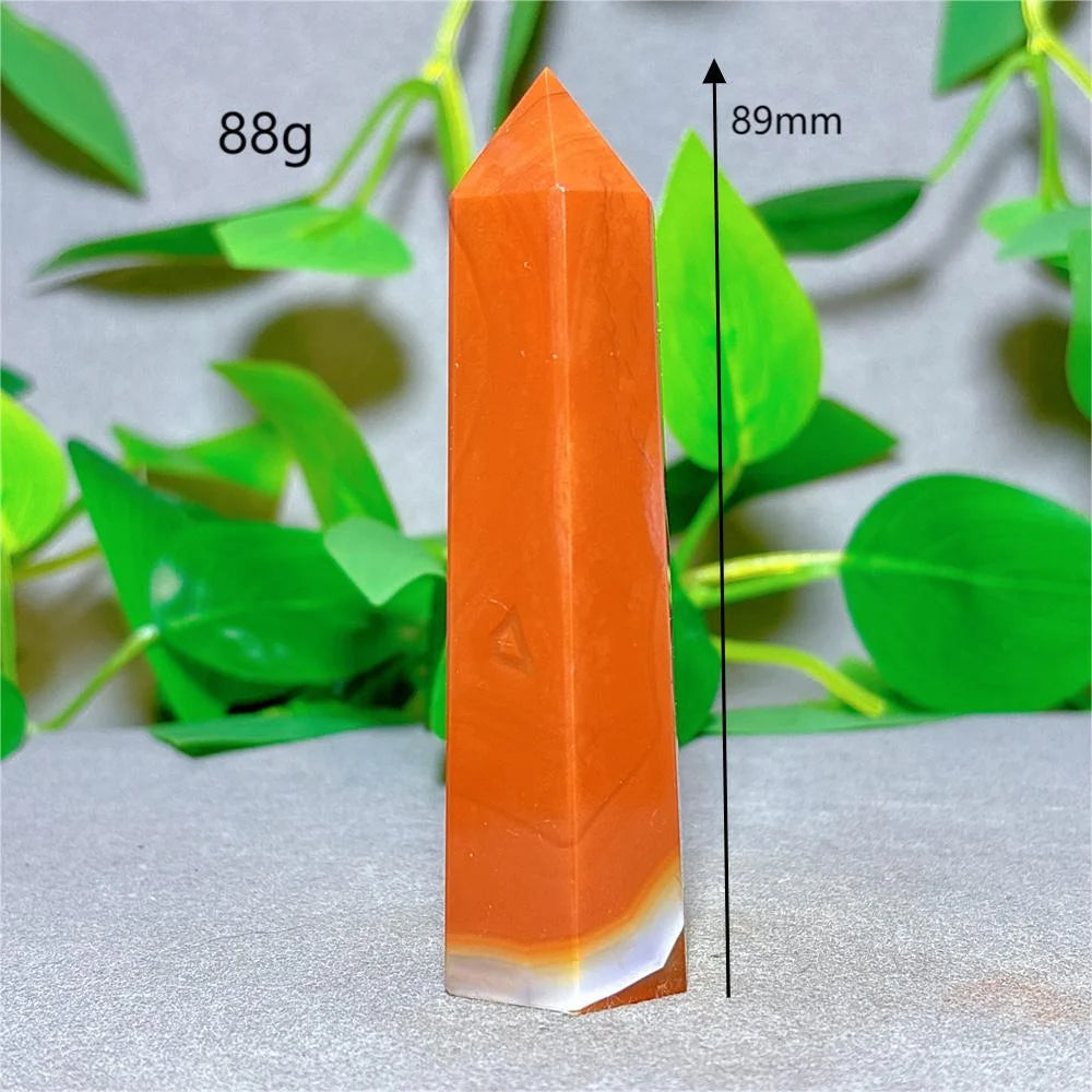 Orange Carnelian Quartz Tower-ToShay.org