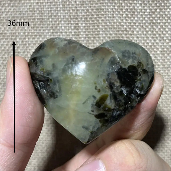 Green Grape Prehnite Hearts-ToShay.org