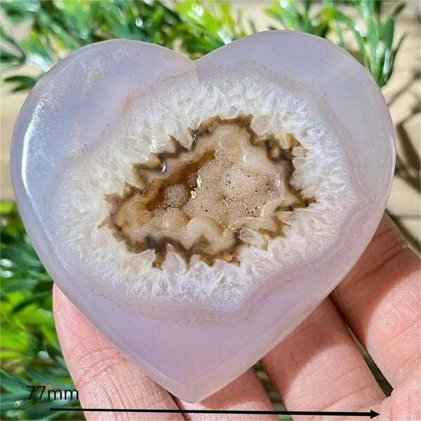 Yellow Agate Druzy Heart-ToShay.org