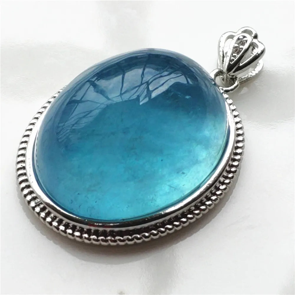 Blue Aquamarine Pendant-ToShay.org