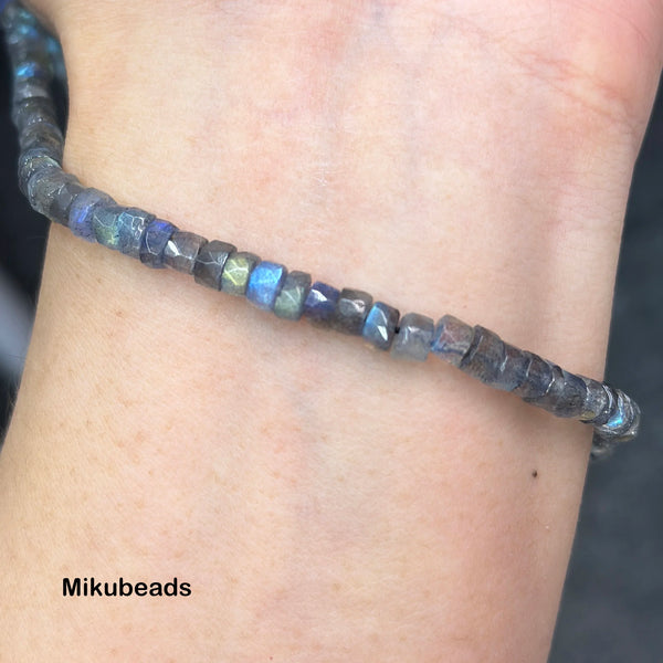 Blue Labradorite Rondelle Beads-ToShay.org