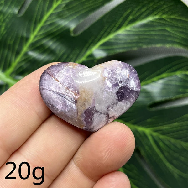 Purple Mica Crystal Heart-ToShay.org