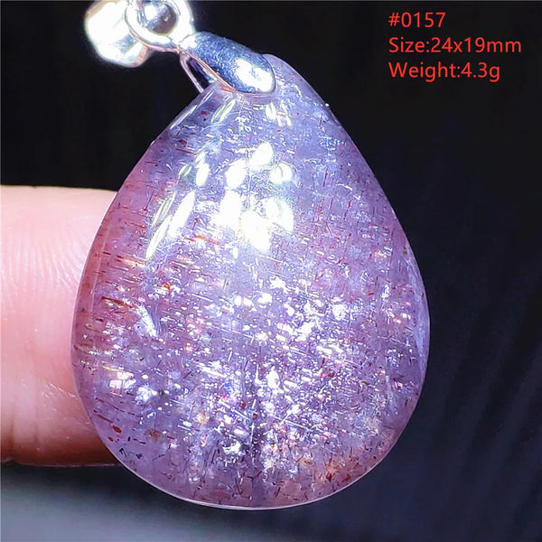 Blue Blood Red Lolite Pendant-ToShay.org