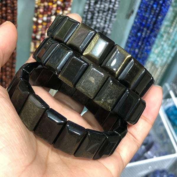 Black Gold Obsidian Bracelet-ToShay.org